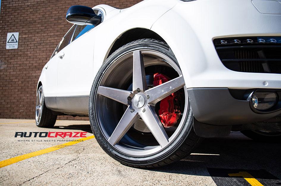 AUDI Q7 BARON SILVER MACHINED FACE